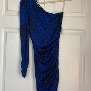 Never Used - Black and Blue One Shoulder Dreas